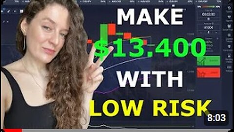 Make $13.400 With Low Risk | Binary Options Trading Strategy