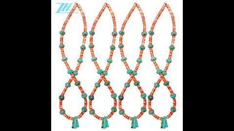 Natural turquoise and spiny oyster jewelry elegance with simplicity for Jewelry Making