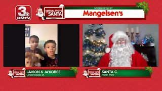 Virtual Santa visit with Javion and Ja'Kobee