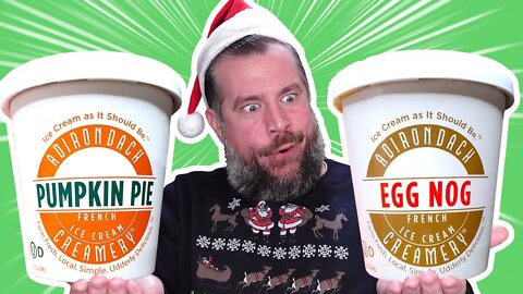 Egg Nog & Pumpkin Pie Ice Cream Christmas Special | Adirondack Creamery Review