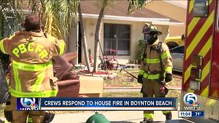 Crews respond to house fires in Delray and Boynton Beach