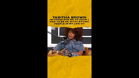 @iamtabithabrown In order for me to grow I had to be ok with letting people in my life go