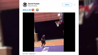 6' 8", 395-pound High Schooler Can Dunk A Basketball