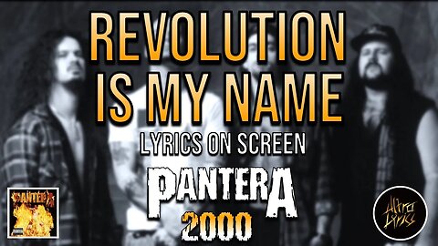 Pantera - Revolution Is My Name (Lyrics on Screen Video 🎤🎶🎸🥁)