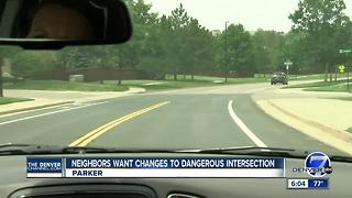 Neighbors want changes to dangerous intersection after Parker boy is hit