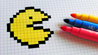 how to Draw Pacman - Hello Pixel Art by Garbi KW