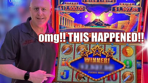 Pompeii Erupts for Double Jackpots! 🌋 Mega Handpays on High Limit Classic Slots!