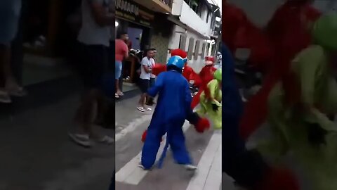 DANÇARINOS SUPER NINJAS DA CARRETA DA ALEGRIA FURACÃO, DANÇANDO FOFÃO, O MÁSKARA, BEN10 E PATATI