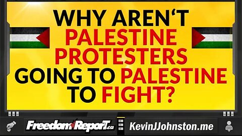 Why Aren't Palestine Protesters World-Wide Going To Palestine and Fighting?