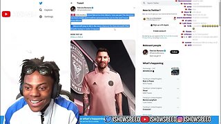 iShowSpeed reacts to Lionel Messi going Inter Miami