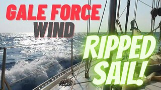 Gale Force Winds & Damaged Sails - Ep 50 Sailing With Thankfulness