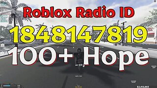 Hope Roblox Radio Codes/IDs