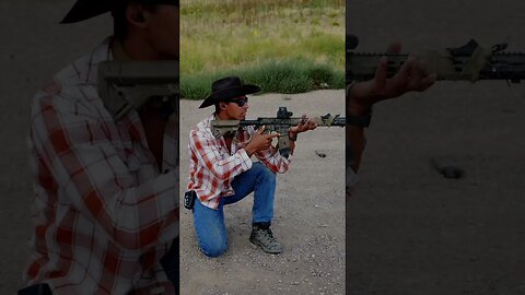 ARMY RANGER teaching the kneeling position - AR15 #tacticalcowboy