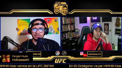 Vamos a estar en UFC 287 en vivo!!!!!