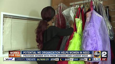 Potential Me provides clothes for disadvantaged women in Baltimore