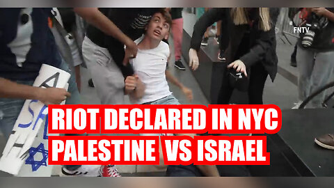RIOT Declared in Times Square - Palestine vs Israel Protesters - Extended Cut