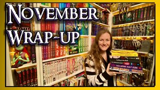 NOVEMBER WRAP UP ~ I managed to read 8 books + sign at 13 bookshops & libraries (Nov mini vlog) 2022