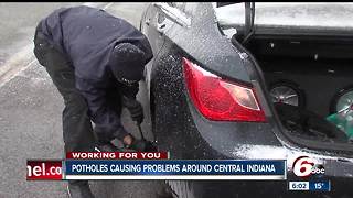 Potholes causing flat tires across Central Indiana