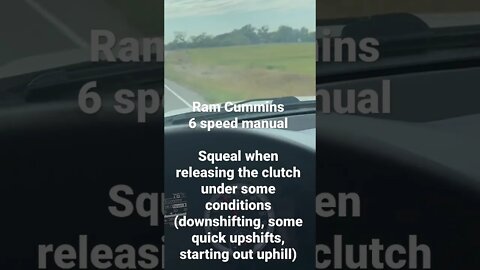 Help! What’s this noise when I release the clutch? Ram 3500 Cummins w/ G56 6-speed manual