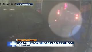 Elm Grove car wash employee survives close call