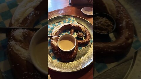 Giant pretzel Hessen Haus in Des Moines