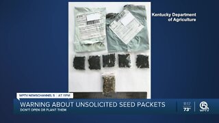Warning about suspicious seed packets that may be from China