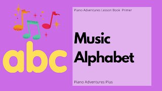 Piano Adventures Lesson Book Primer - Music Alphabet