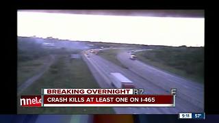 1 killed in crash on WB I-465