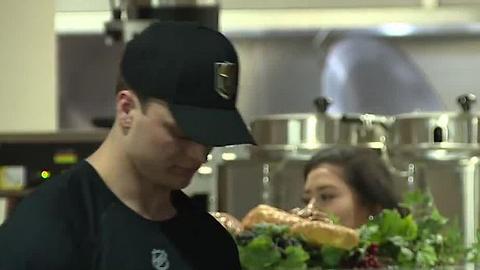 Vegas Golden Knights prospects serve meals at Catholic Charities