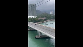 beautiful view from cable car 🚡 in hong kong