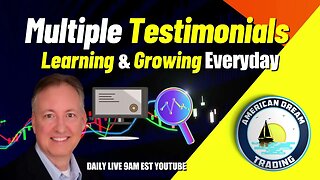 Multiple Testimonials - VIP Member's Learning & Growing Everyday Stock Market Stories
