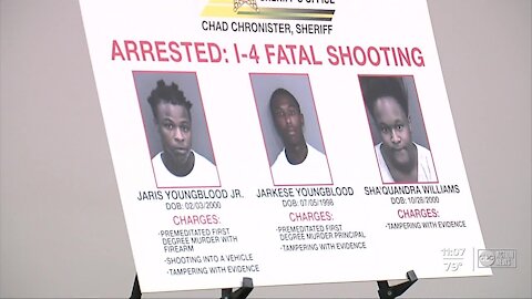 3 arrested in I-4 shooting that killed teen in Hillsborough County, Sheriff says