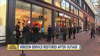 Verizon service restored after massive outage across Tampa Bay area