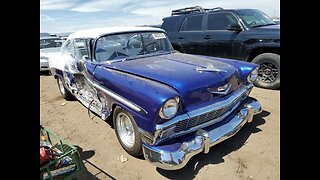 1956 Chevrolet Belair, Total Loss, Up For Sale At Copart!