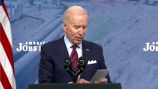 Biden Uses Notes from Pocket to Read Basic Talking Points About Taxes During Speech