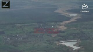 Drone footage: Russian artillery pulverized a Ukrainian Mechanized Company near Kupyansk