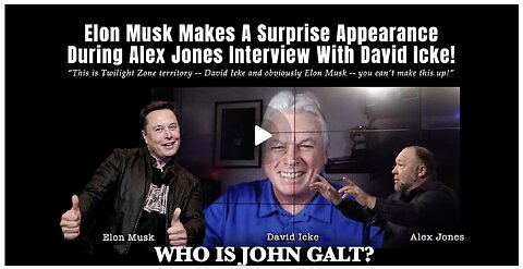 Elon Musk Makes A Surprise Appearance During Alex Jones Interview With David Icke! TY JGANON, SGANON