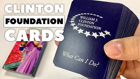 Clinton Foundation Playing Cards Review