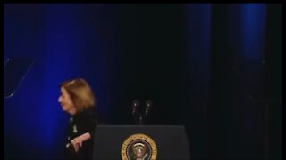 Nancy Pelosi Almost Faceplants