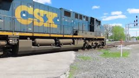 CSX Q509/Q201 Manifest Mixed Freight Train from Fostoria, Ohio May 8, 2021