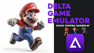 Delta — Game Emulator using iPhone 15 Pro Max QUICK Contra Gameplay w/GameSir G8 Galileo