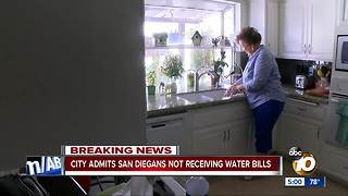 Some San Diegans not receiving water bills
