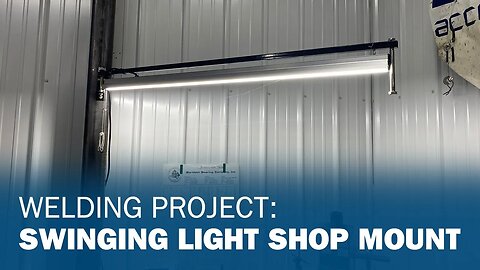 Welding Project: Swinging Light Shop Mount (Real Project)