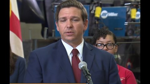 Florida Gov. DeSantis reacts to controversial teacher test