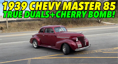 1939 Chevy Master 85 V8 (350) w/ TRUE DUALS & CHERRY BOMBS!