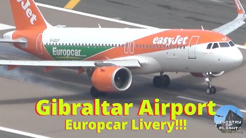 Flight from Malaga to Gibraltar: EuropCar Livery