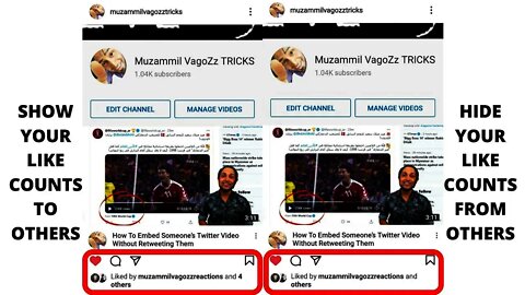 HOW TO HIDE & SHOW LIKE COUNTS ON YOUR POSTS TO OTHERS ON INSTGRAM