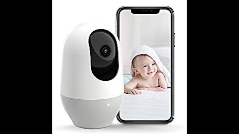 Nooie Baby Monitor, WiFi Pet Camera Indoor, 360-degree Wireless IP Nanny Camera, 1080P Home Security