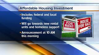 City announcing new affordable housing investment