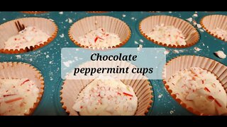 Chocolate Peppermint cups #christmascandy